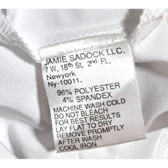 Jamie Sadock Womens Tennis Top M White & Black Shirt - Picture 6 of 7